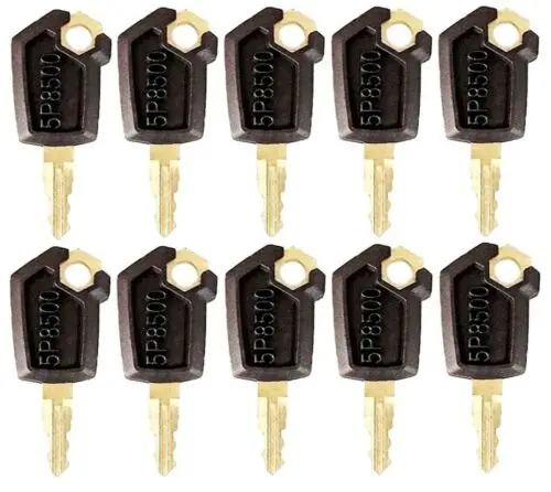 50Pcs Ignition Key For Caterpillar 5P8500 0964753  Excavator Loader Graders Dozers Rollers Skidsteers Backhoes