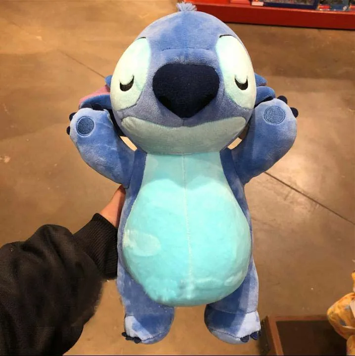 New Disney Sleeping Stitch Lovely Soft Plush Stuffed Toys Dolls 33cm