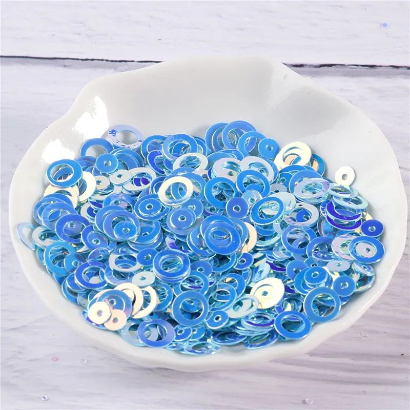 Mestiere nero placcato 1000 pezzi incredibile paillettes Glitter 4mm/6mm anello cerchio forma paillettes sciolte per nail Art o accessori per il cucito fai da te