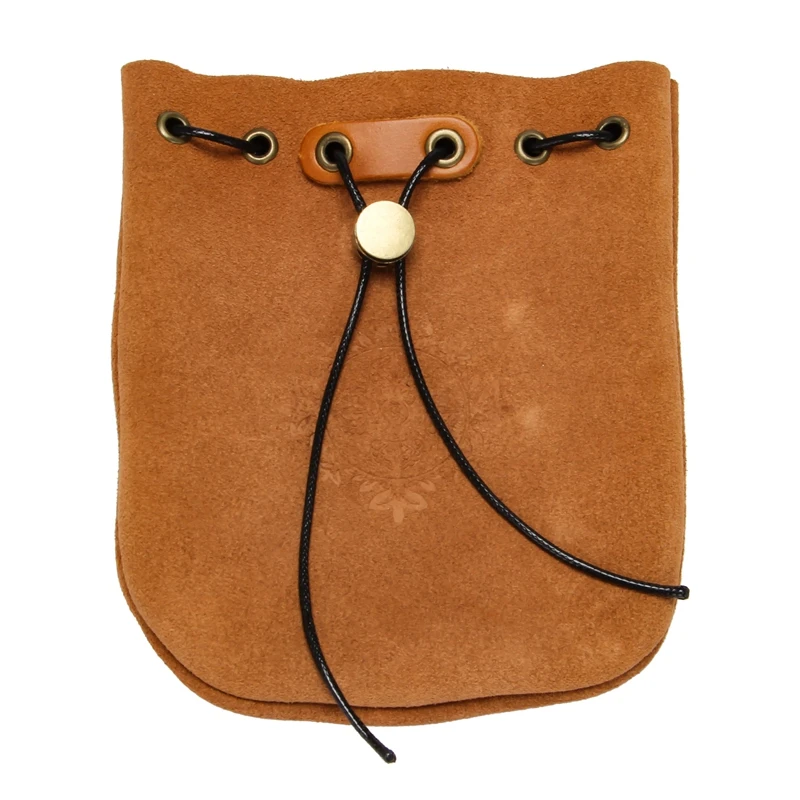 

HOT SALE Outdoor Leather Cheap Coin Purse Coin Bag Drawstring Pouch Calabash Jewelry Packing Bags