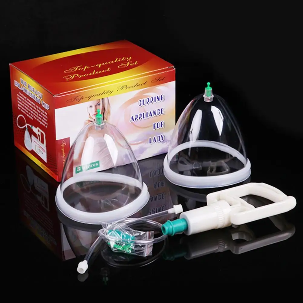 1 Set Breast Buttocks Enhancement Pump Lifting Vacuum Suction Cupping Suction Therapy Device Women Chest Buttocks Cupping Health