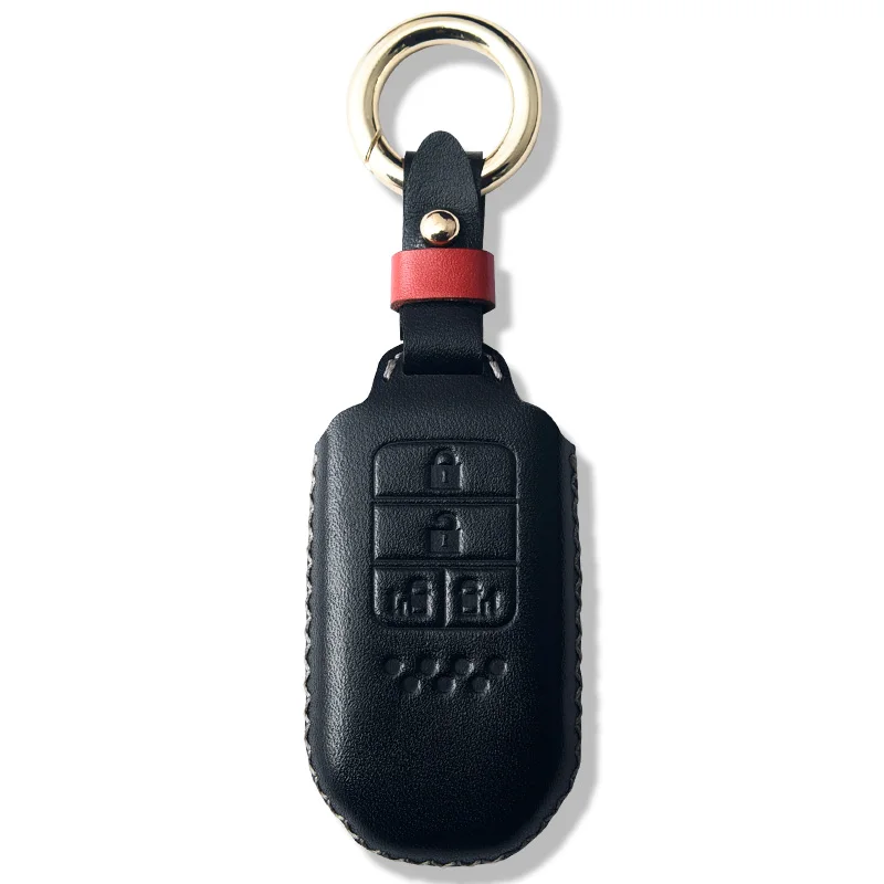 New Genuine Leather Car Key Cover key Case For Honda Accord Civic 2018 2019 Odyssey CRV Pilot HRV Vezel City keyless entry