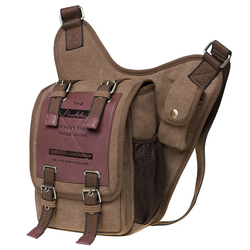 Mens Vintage Canvas Shoulder Messenger Bag Sling School Bags Tactical Outdoor Travel Hiking Satchel Travel bag