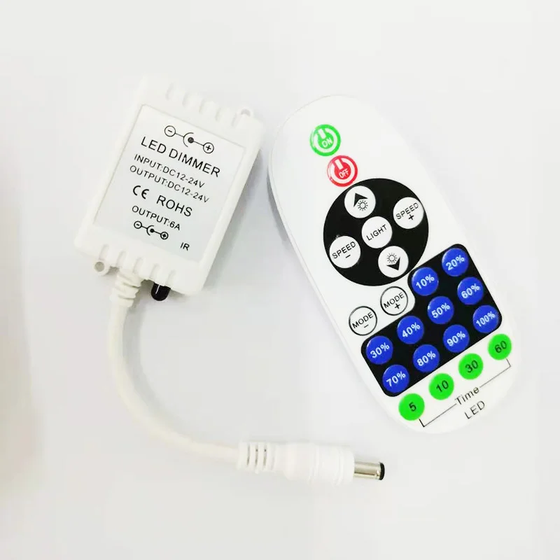 Led Light Dimmer Remote Big Power 70W Led Box Controller For Single Color Led Strip Light DC12-24V Dimming 23key IR Remote Kit