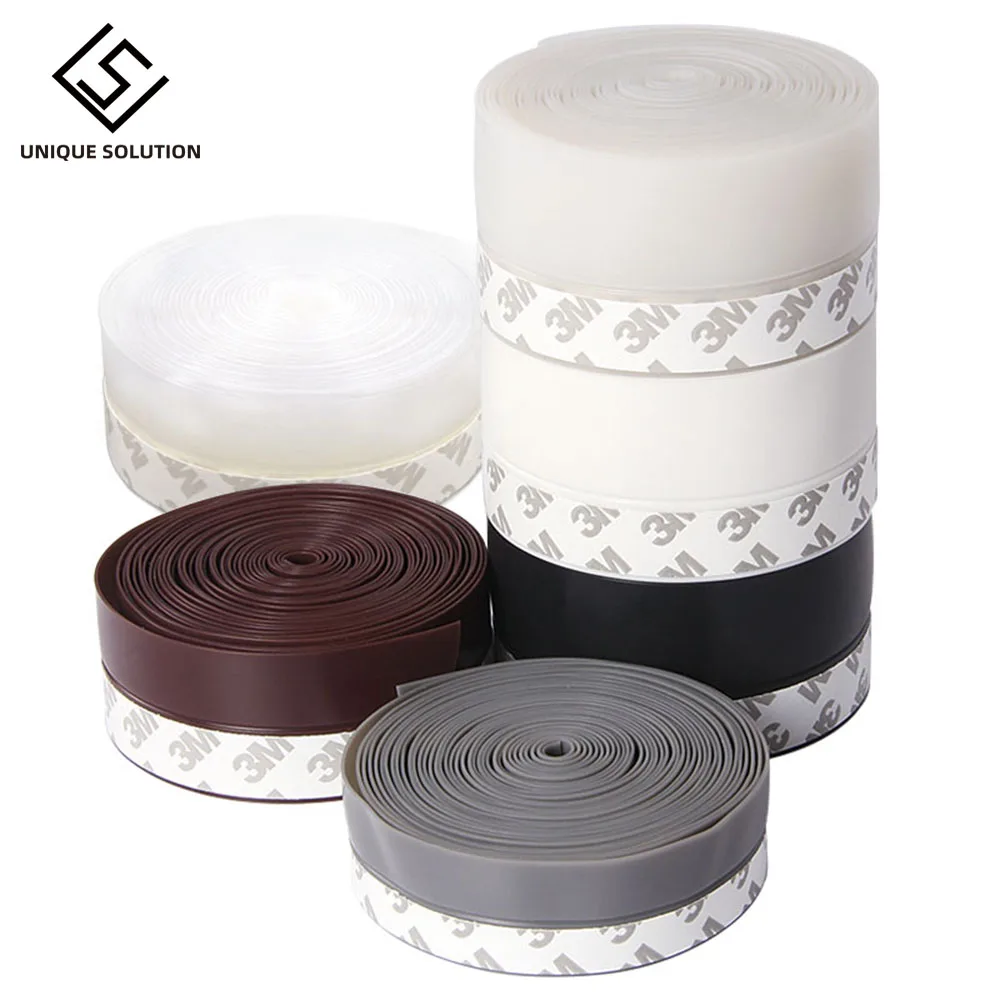 6M Length Self-adhesive door sealing strip seal Dustproof Window Sealing Tape insect repellent Weatherstrip 25mm/35mm/45mm