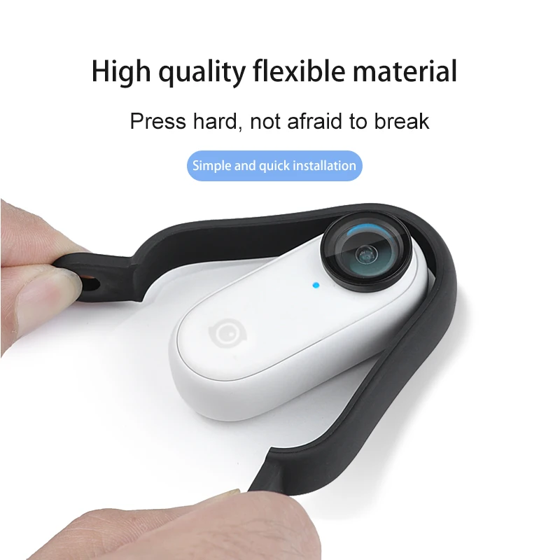 إطار حماية الحدود جبل تثبيت 1/4 برغي ثقب قابل للتعديل ركيزة زاوية لملحقات Insta360 Go2 الإبهام