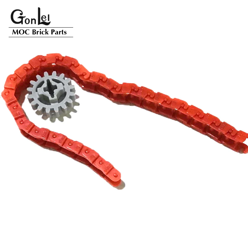 100-500Pcs/lot High-Tech Parts Bulk Chain Link Gear Tank Track Tread Motorcycle Train Caterpillars 3711 Building Blocks Bricks