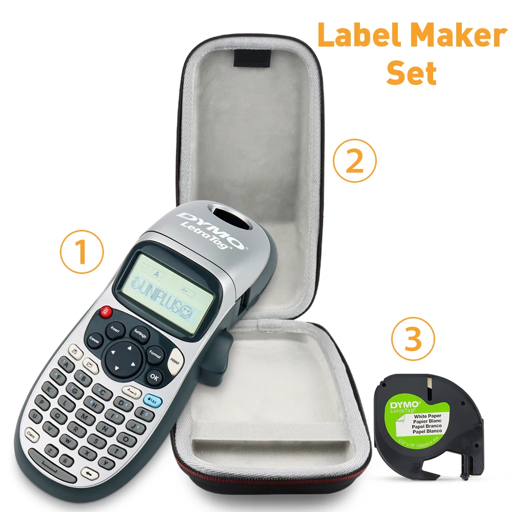 Go! LT100H Label Maker Labeling Machine Portable Printer Letratag LT-100H Label Printer Typewriter 91201 12267 91203 91204