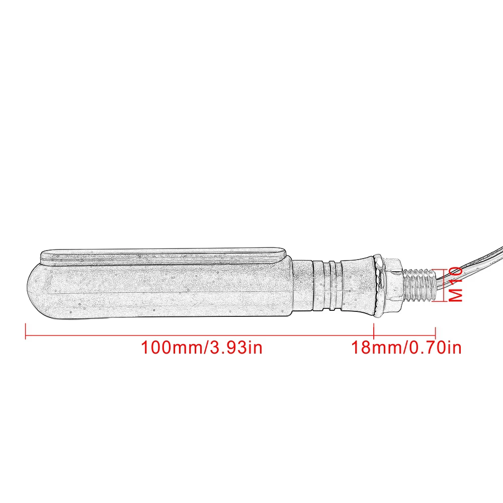 Motorcycle Led Turn Signals Directional Indicators Flashing Rear Tail Brake Flasher Light Stop Signal Light Motorcycle DRL Lamp