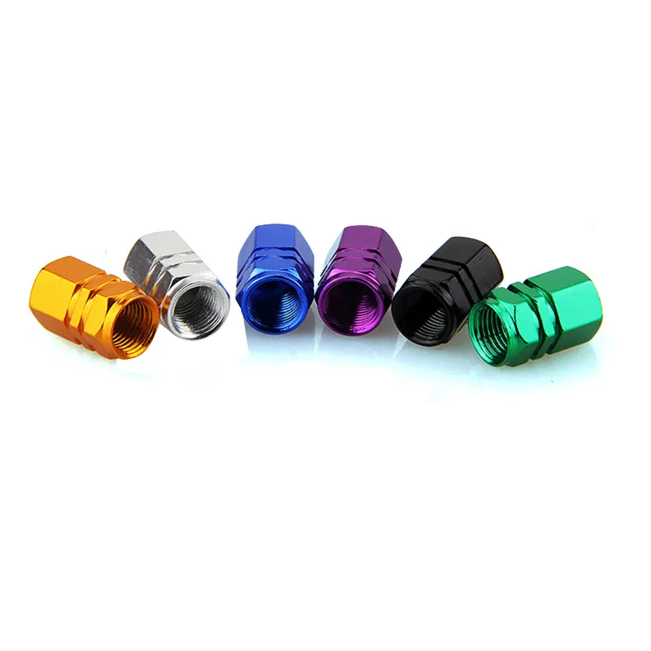 Purple Car Tire Wheel Valve Caps Motor Bicycle Parts Tubeless Tyre Valve Dust Air Stem Caps Car Accessories For Ford Seat Bmw