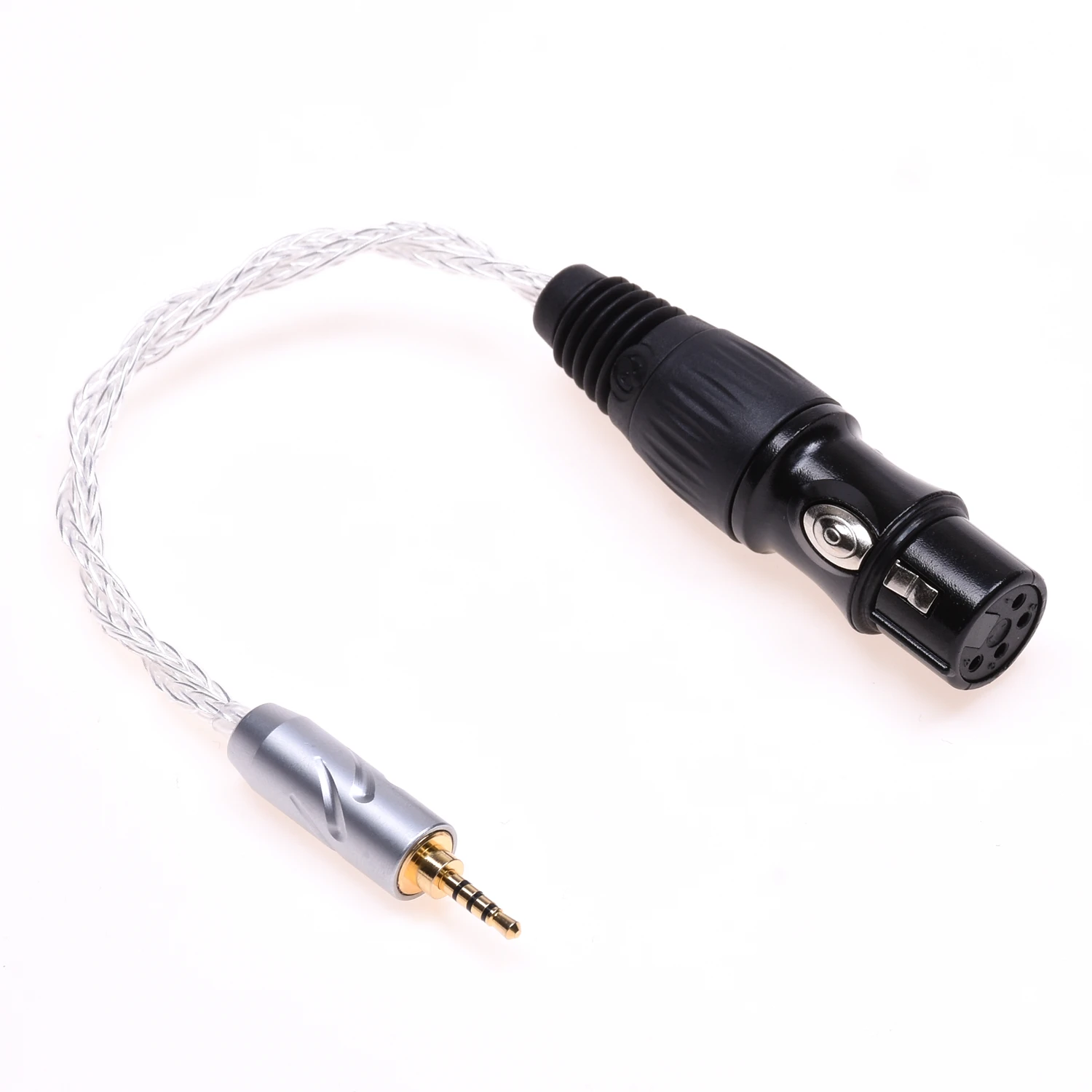 Adaptor Audio seimbang 16 Core 2.5mm pria ke 4-Pin XLR Female berlapis perak TRRS 2.5mm kabel XLR