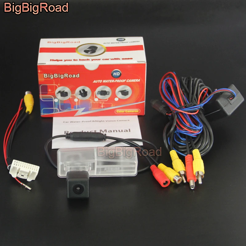 BigBigRoad Car Rear View Back Up Reverse Camera RCA & Original Screen Compatible /  For Toyota RAV4 RAV 4 XA40 2013 - 2015 2016