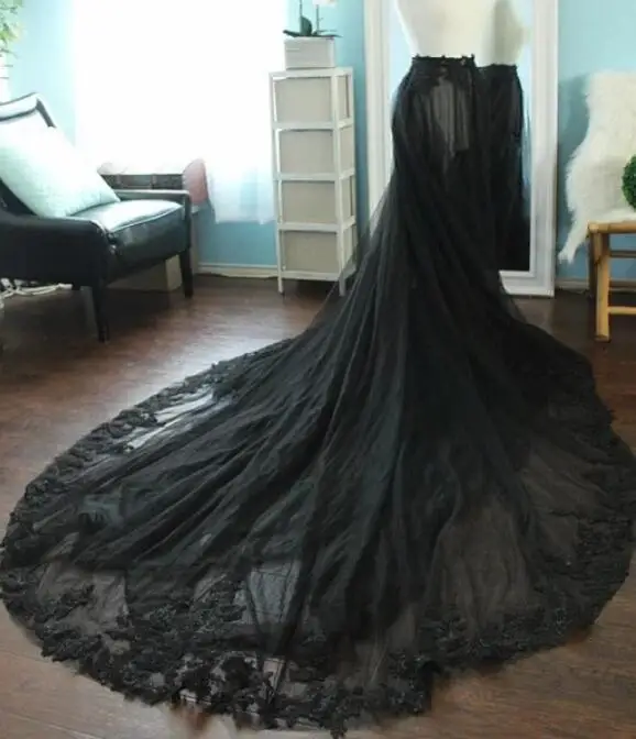 Black Lace Tulle Rok Zwarte Tule Rok Black Bridal Rok Tule Rok Zwart Bruiloft Rok Zwarte Rok