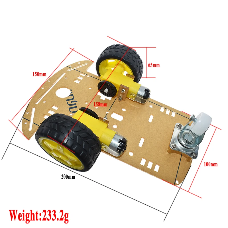 New Avoidance tracking Motor Smart Robot Car Chassis Kit Speed Encoder Battery Box 2WD Ultrasonic module For Arduino UNO R3 kit