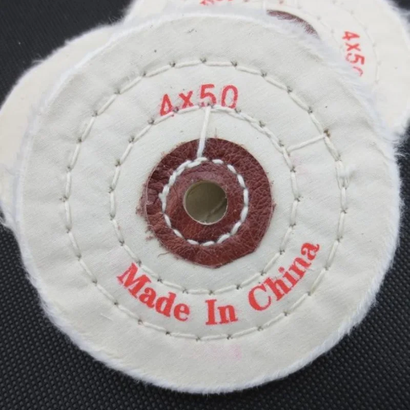 12mm Inner Hole Cotton White Cloth Wheel / Jewelry Polishing Cloth Wheel / Mirror Polishing Wheel / Flannelette Wheel