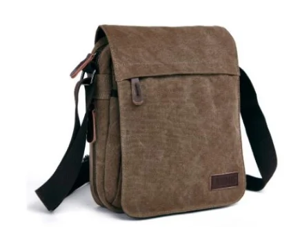 

zuolunduo Men Canvas Messenger Bag waterproof multifunction men handbag canvas Vintage Man Shoulder Bag Men's Cross body Bag