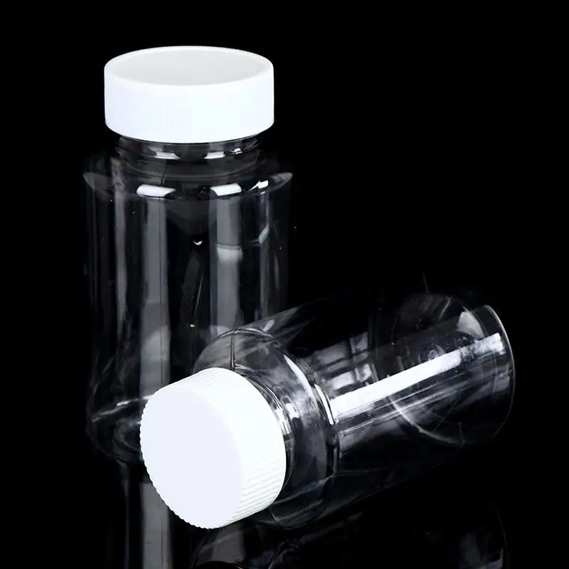 5pcs Refillable Bottles 15ml/20ml/30ml/50ml/100ml/150ml/200ml Plastic PET Clear Empty Seal Bottles Container