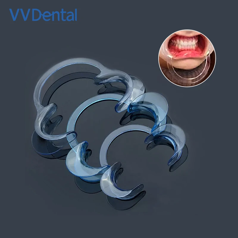 VVDental 5PCS/Set C shape Retractor Mouth Opener Mouth Spreader Lip Shape Opener Dentist Oral Clean Orthodontic Tool Dental