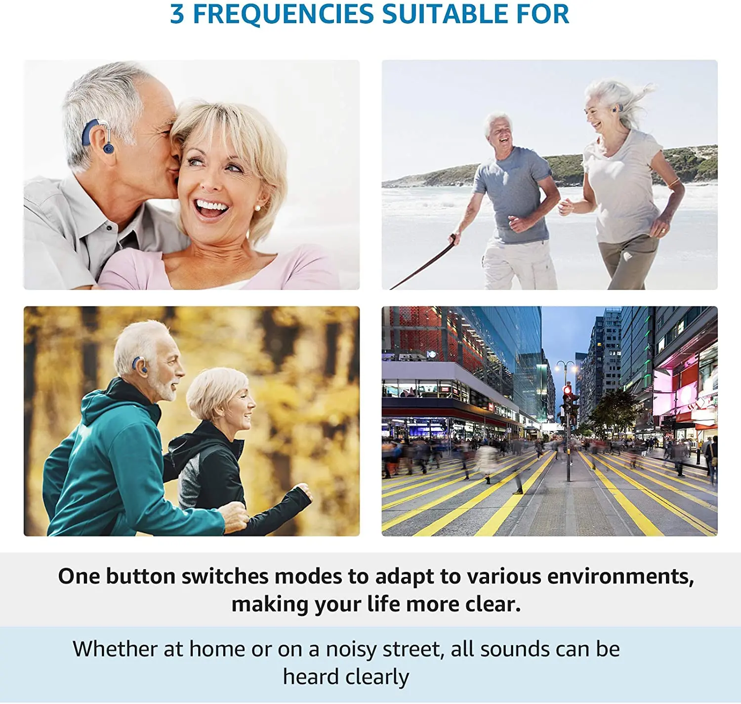 Adjustable Bluetooth Hearing Aid Audiphone Sound Amplifier Deaf Old Man Elderly Listen Music Calls Watching TV Chat