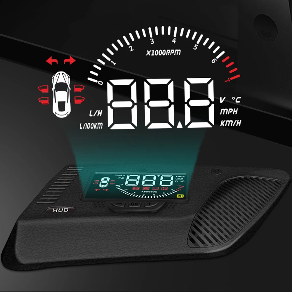 For Honda Fit GK3/4/5/6/7/GH7/GP5/6 2013-2024 Car Head Up Display HUD Electronic Accessories Plug And Play Projector Windshield