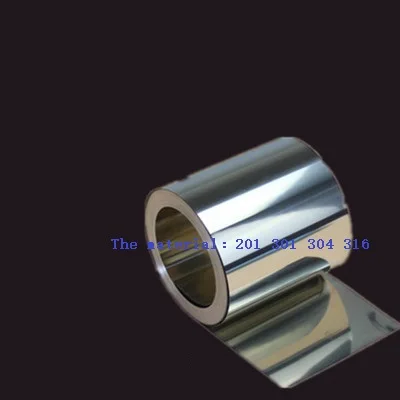 

304 stainless steel strip sheet steel foil roll sheet steel plate zero cut custom 0.01mm ultra-thin steel sheet