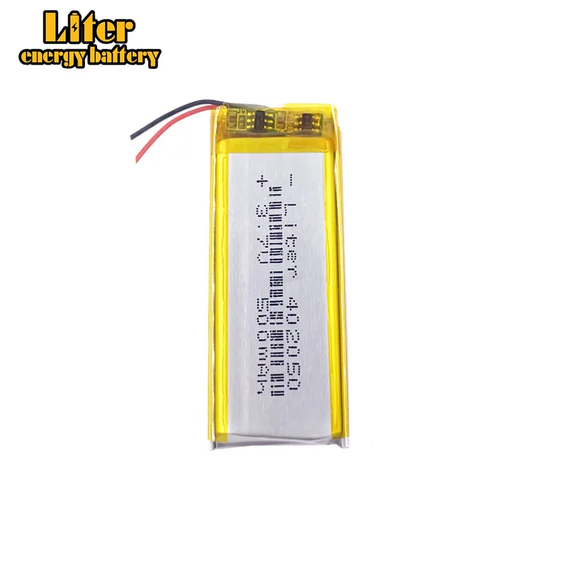 best battery brand 402050 042050 Replacement 382250P MP3 X19 + 3.7V 500mah Lithium Battery