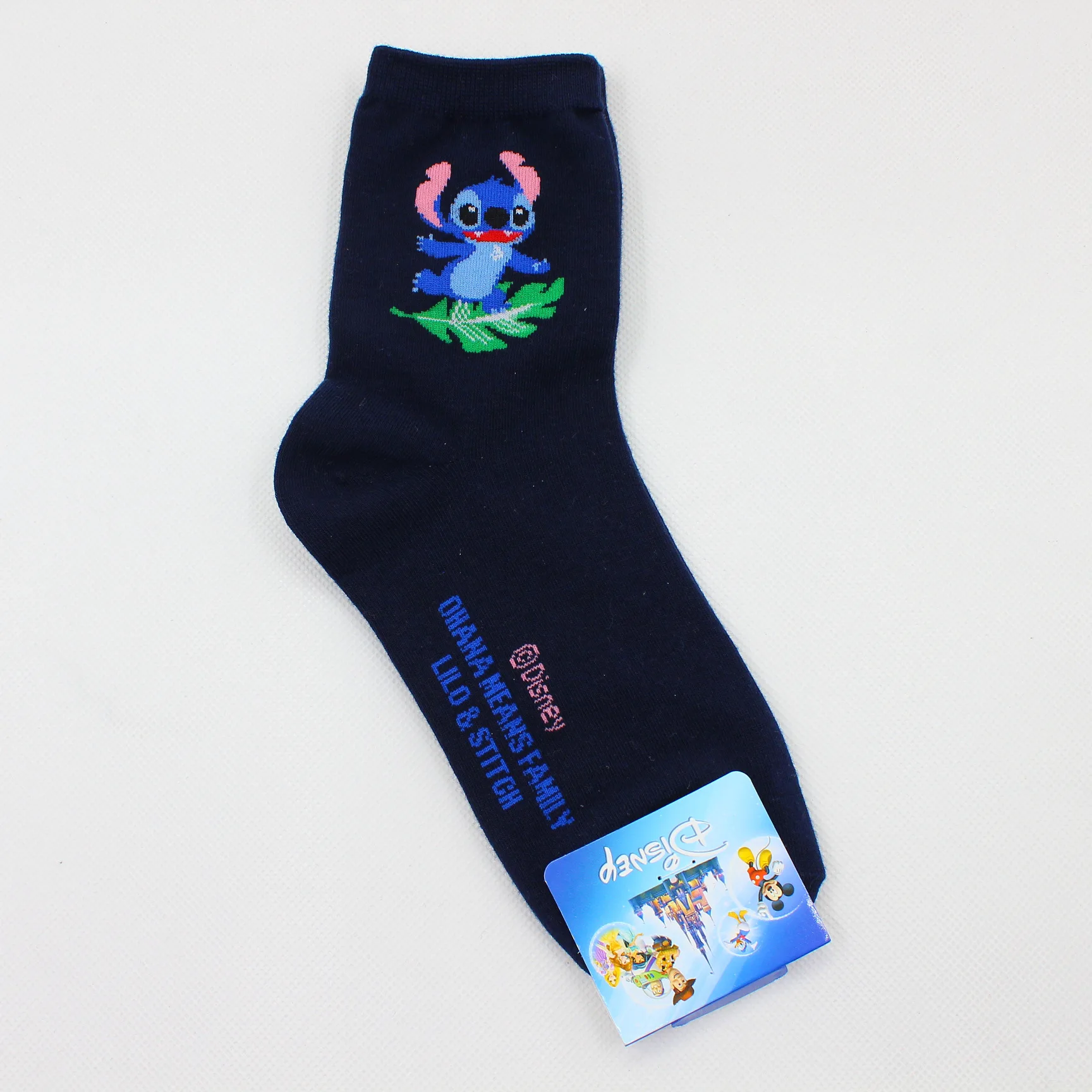 Disney Stitch Socks Mickey Minnie Mouse Children\'s Boys Girls Socks Anime Cartoon Cute Print Teenager Man Women\'s short socks