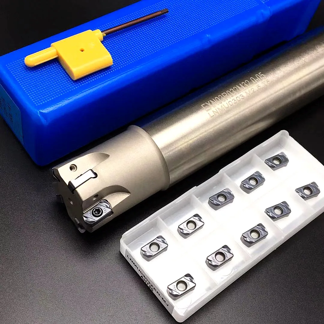 EXN03R HSS barra di fresatura CNC EXN03R fresatrice per aereo utensile per tornio ad altissima potenza inserto a doppia faccia in lega