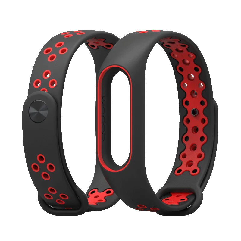 Strap for Mi Band 2 Bracelet Wristband for Xiaomi Band 2 Silicone Breathable Wrist Opaska Pasek for Miband Correa Wrist Straps
