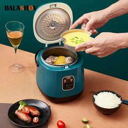 1.2L Mini Rice Cooker Multi-function Single Electric Rice Cooker Non-Stick Household Small Cooking Machine Make Porridge Soup