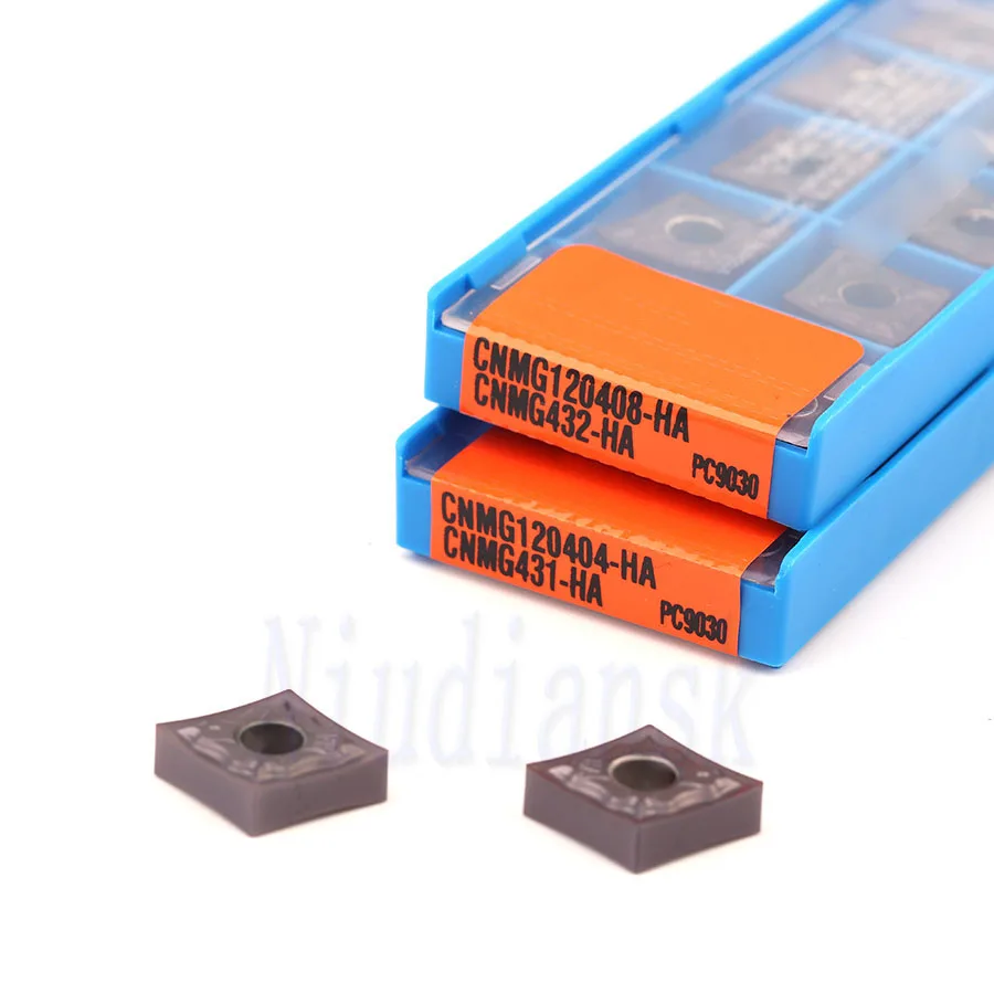 CNMG 120404 -HA PC9030 CNMG 120408 -HA PC9030 Inserto originale al 100% Inserto per tornitura in metallo duro CNC Lavorazione del tornio Utensili per tornitura esterna