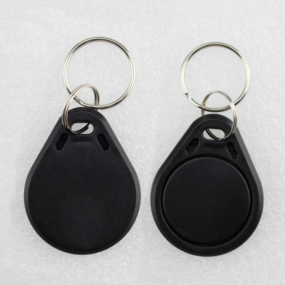10pcs 13.56MHz Access Control Cards RFID Key fobs Tags NFC Token MF1K S50 IC Key Card RFID Keychains ABS Waterproof