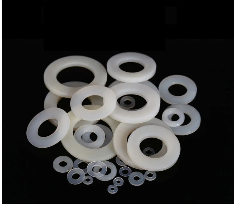 

White nylon gasket Insulated flat pad Black plastic gasket Screw nylon washer Plastic nylon gasket
