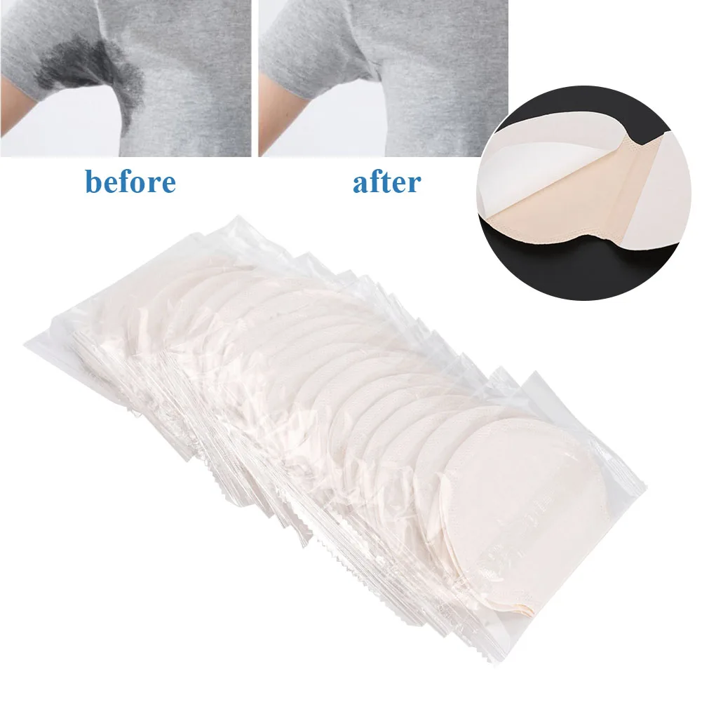 40pcs No Stimulation Armpits Sweat Pads Adult Disposable Underarm Sweat Absorbing Stickers Summer Deodorants Anti Sweat Absorben