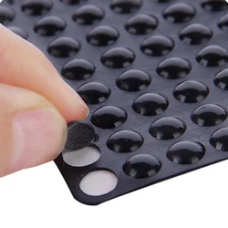 8mm*1-4mm thickness Self Adhesive Round Silicone Rubber Bumpers Soft Transparent Black Anti Slip shock absorber Feet Pads Damper