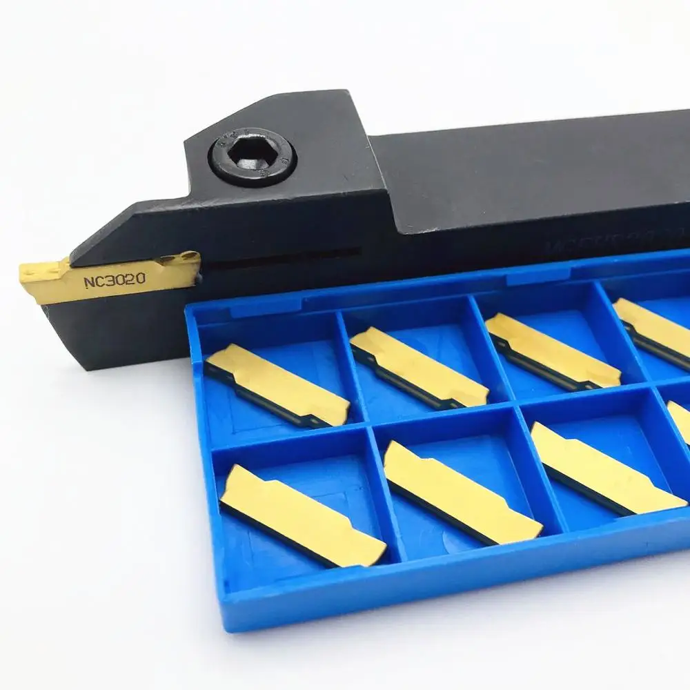 MGEHR2020-3 portautensili per scanalature + 10 pezzi MGMN300 M utensile per tornio in metallo di alta qualità lama per tornio CNC utensile per tornitura universale
