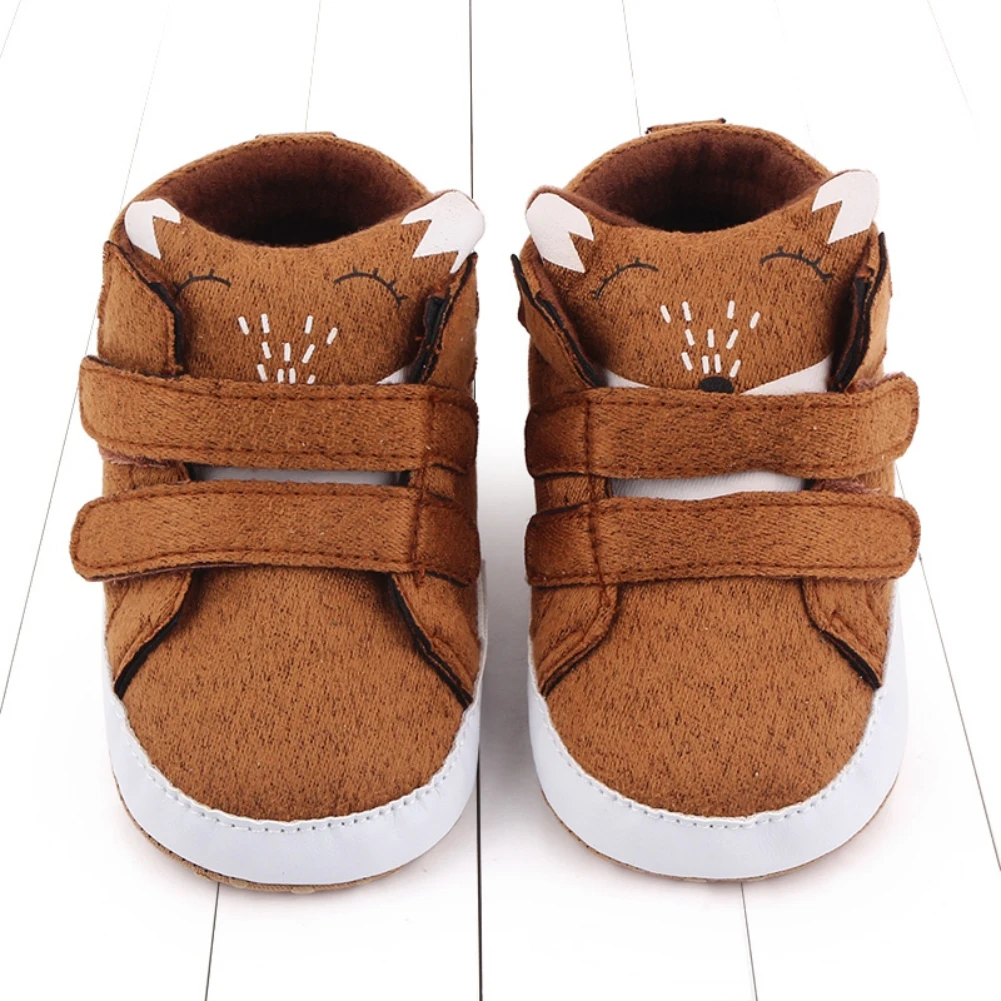 Newborn Baby Boy Girl Cotton Soft Sole Crib Shoes Anti-slip Sneaker panda PU Warm Boots Breathable Solid First Walkers 0-18M