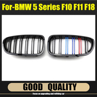 1 Pair M Color  Car Front Kidney Grille Grill for-BMW 5 Series F10 F11 F18 M5 2010-2017