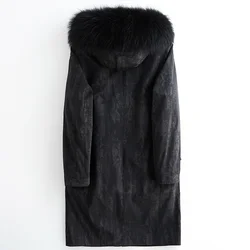 Winter Coat Men Real Raccoon Hooded Wool Liner Parkas 2020 Korean Warm Long Fur Jacket Man Coats Hiver 079051