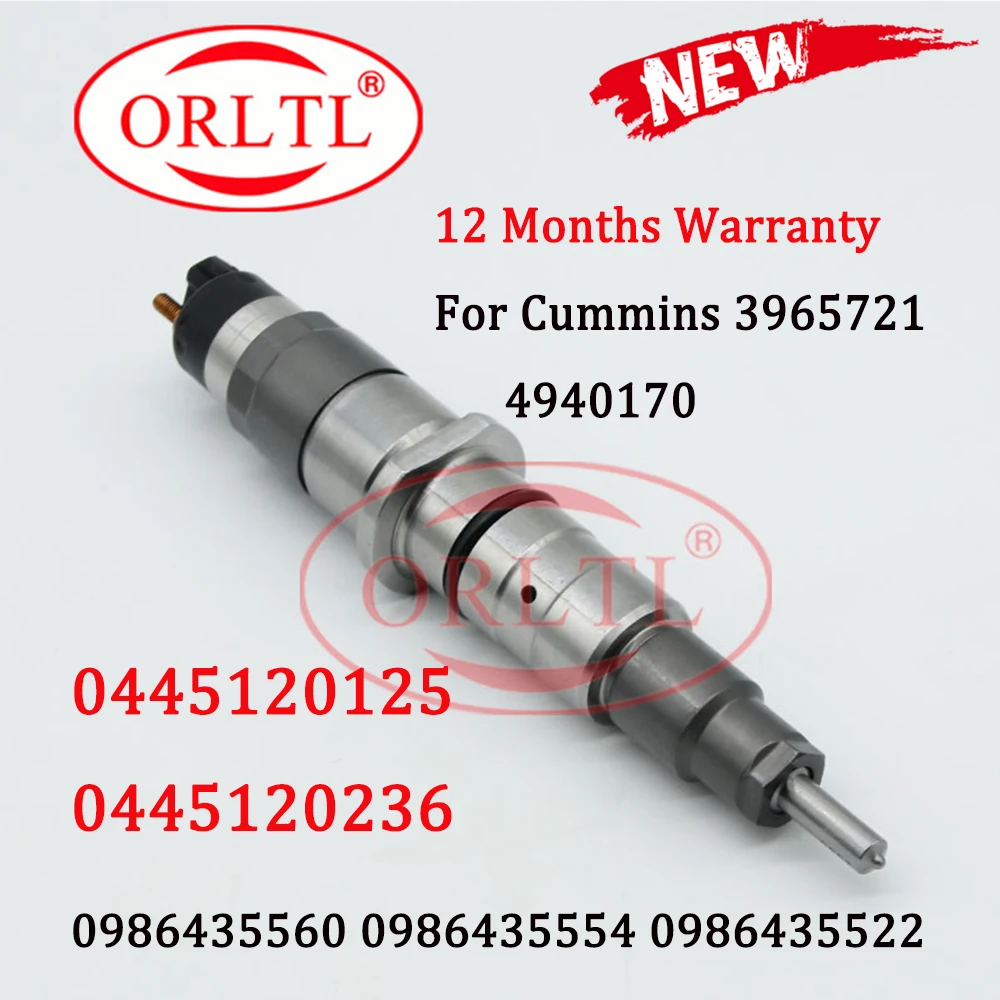 

0 445 120 125 Injector Common Rail Diesel 0445120125 Pump Nozzle Injection 0445 120 125 for Komatsu Cummins 350-8 300-8