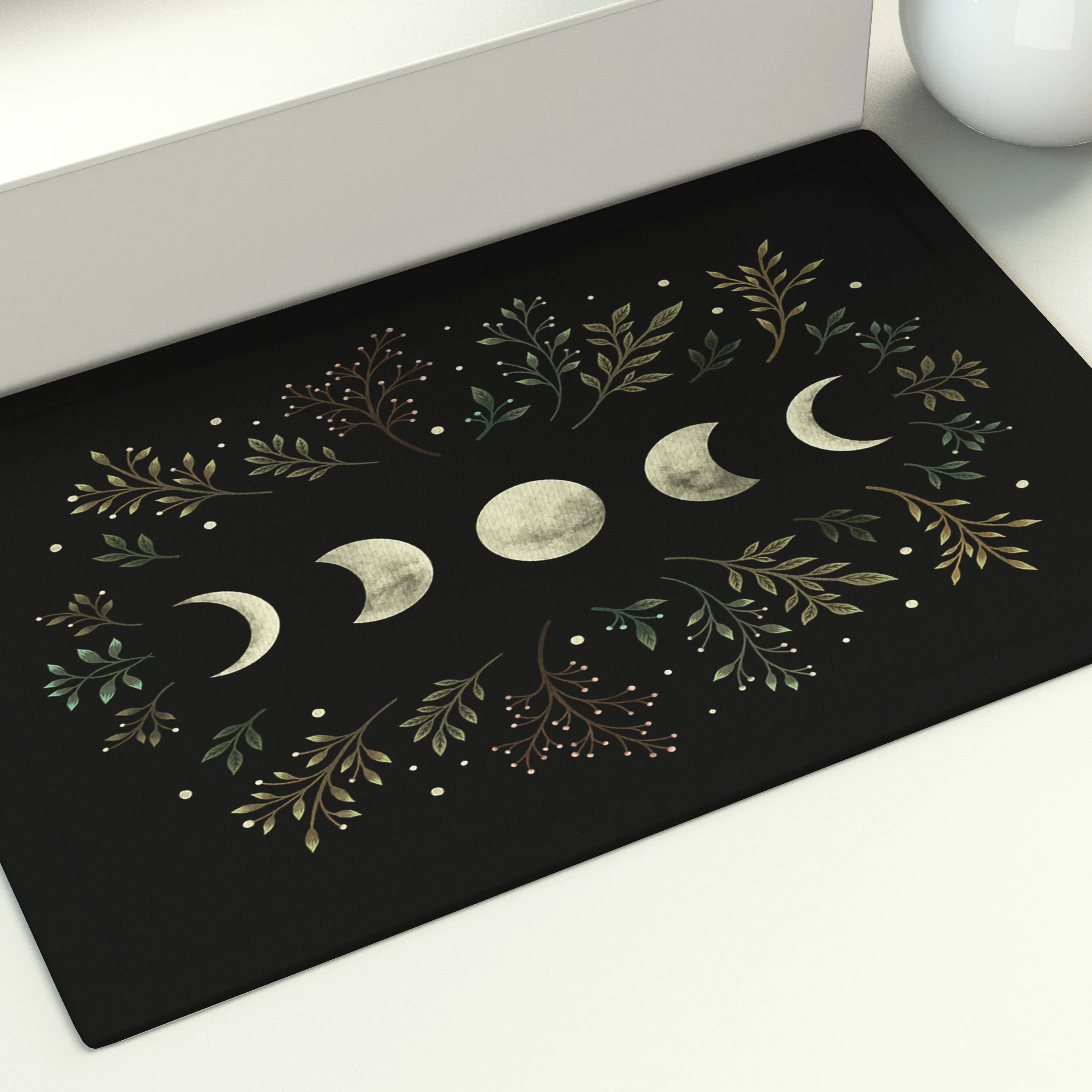 إجمالي الكسوف القمري حصيرة جميلة رومانسية ممسحة المعيشة ديكور غرفة نوم المطبخ مكافحة زلة منطقة السجاد ديكور المنزل الفن السجاد #5