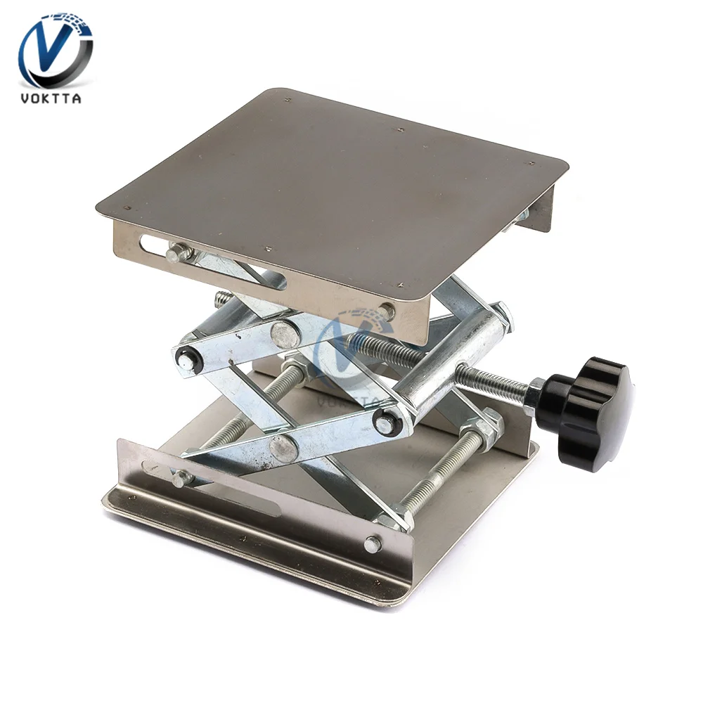 Woodworking Machinery Engraving Laboratory Lifting Table Manual Lifting Platform Woodworking Tools Stainless Steel Lifting Platf