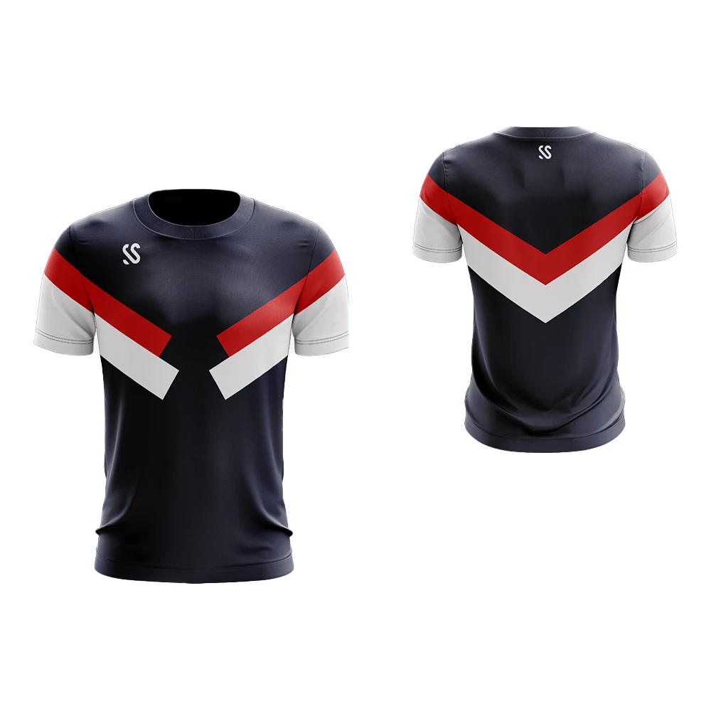 

Wholesale Custom Short-Sleeved Warm-Up Training Shirt Printed Stripe Graffiti Stretch t-Shirt Badminton/Tennis Shirt Unisex