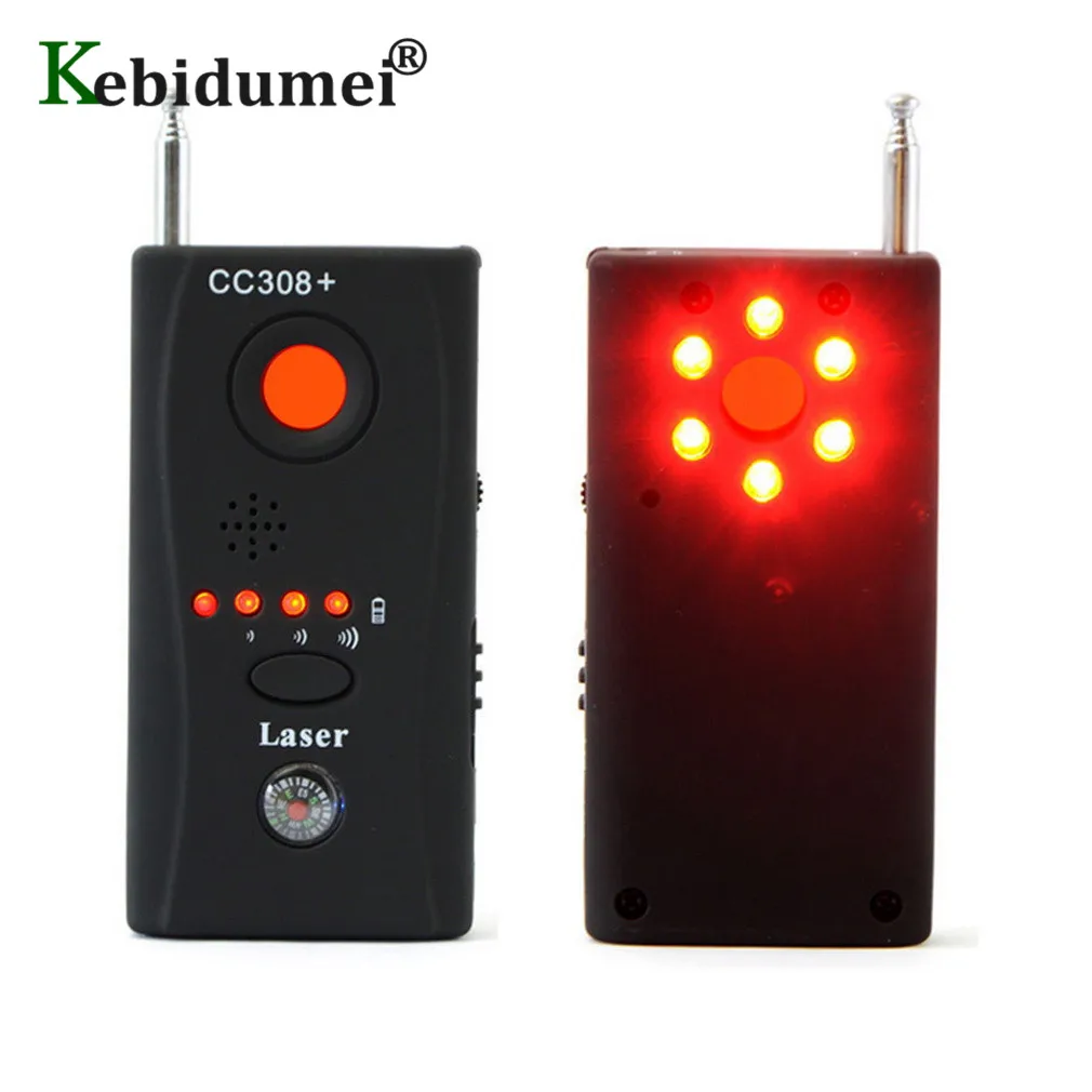 CC308 Bug Detector EU Power Adapter Anti-Spy Mini Wireless Camera Hidden Signal GSM Device Finder Privacy Protect Security