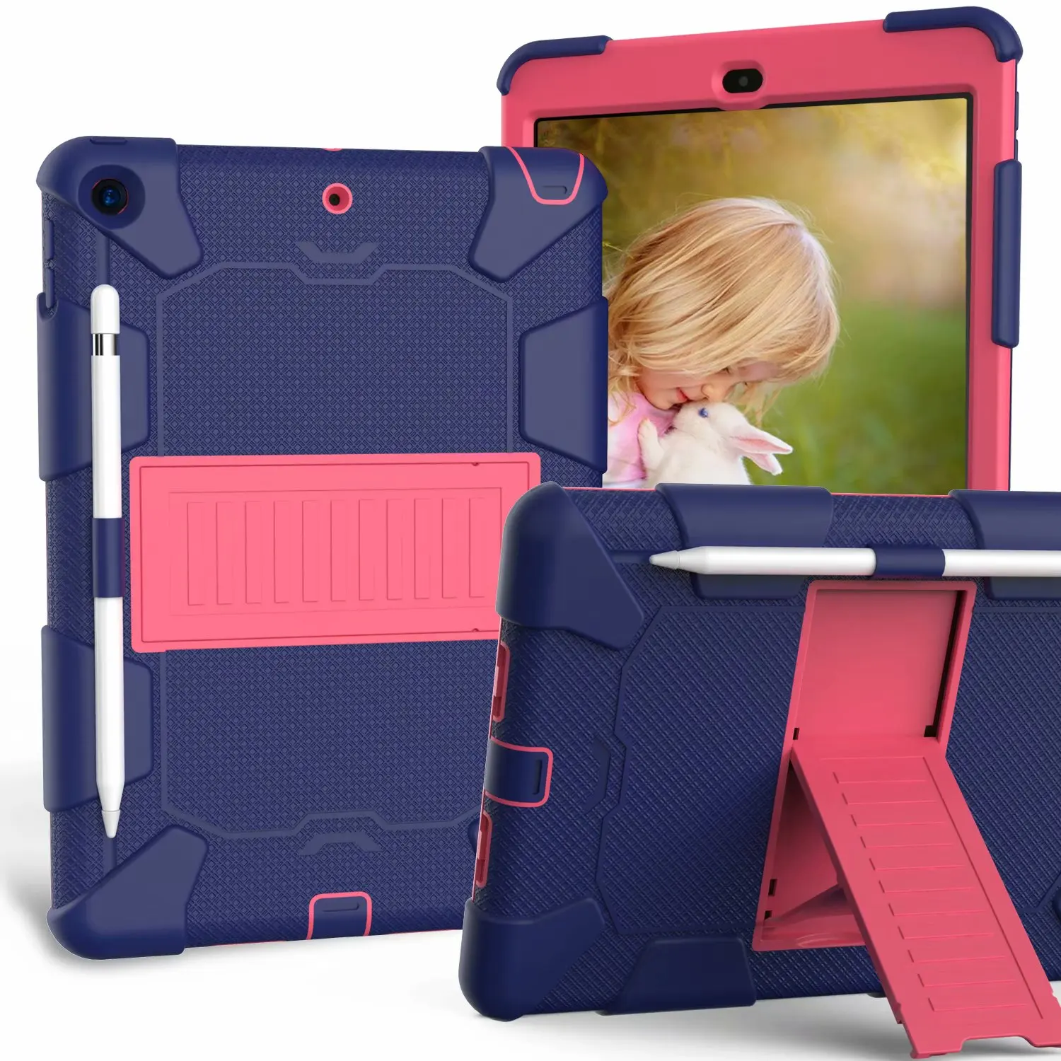 

Heavy Armor Shochproof kids Silicone Cover case for iPad 10.2 2019 7 7th Gen A2198 A2200 A2197 10.2" Tablet Funda Capa #S