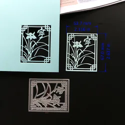 DUOFEN METAL CUTTING DIES 4 Chinese lucky plants daisy bamboo plum orchid stencil DIY Scrapbook Paper Album 2021 new