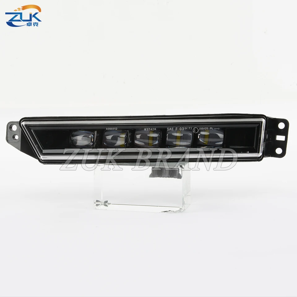 ZUK White Front Bumper LED Fog Light Reflector Foglight Foglamp For HONDA CRV CR-V 2017 2018 2019 2020 Daytime Running DRL Lamp view 5