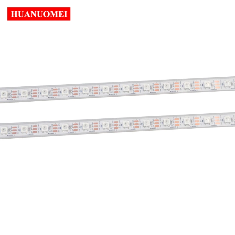 2M DC5V 96LEDs/m SK6812 LED Pixel Strip Light Addressable 5050 SMD RGB Digital Flexible Tape TV Lamp White PCB Waterproof IP67