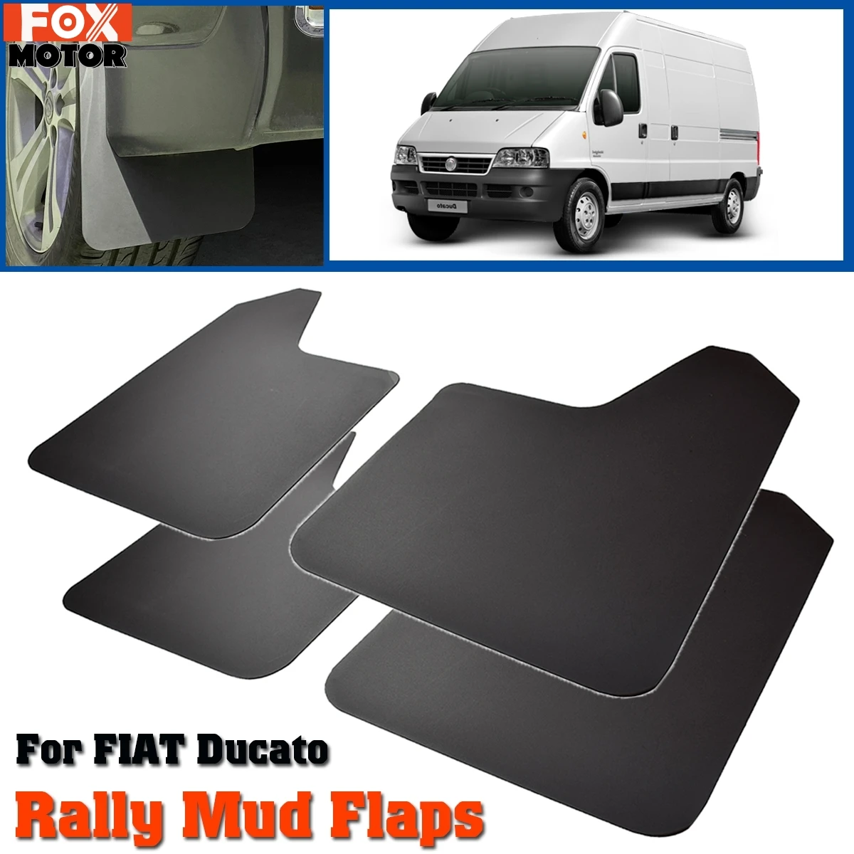 4Pcs Mud Flaps Mudflaps Splash Guards Fender Flares Front Rear For Fiat Ducato Citroen Jumper Relay Peugeot Boxer Ram ProMaster