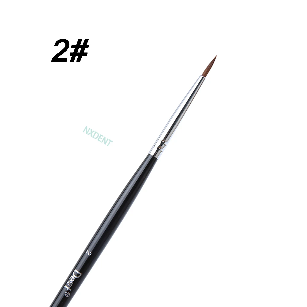 Pluma de cepillo Dental de porcelana, herramienta de cerámica para técnico, suministros de laboratorio Dental, 1 piezas